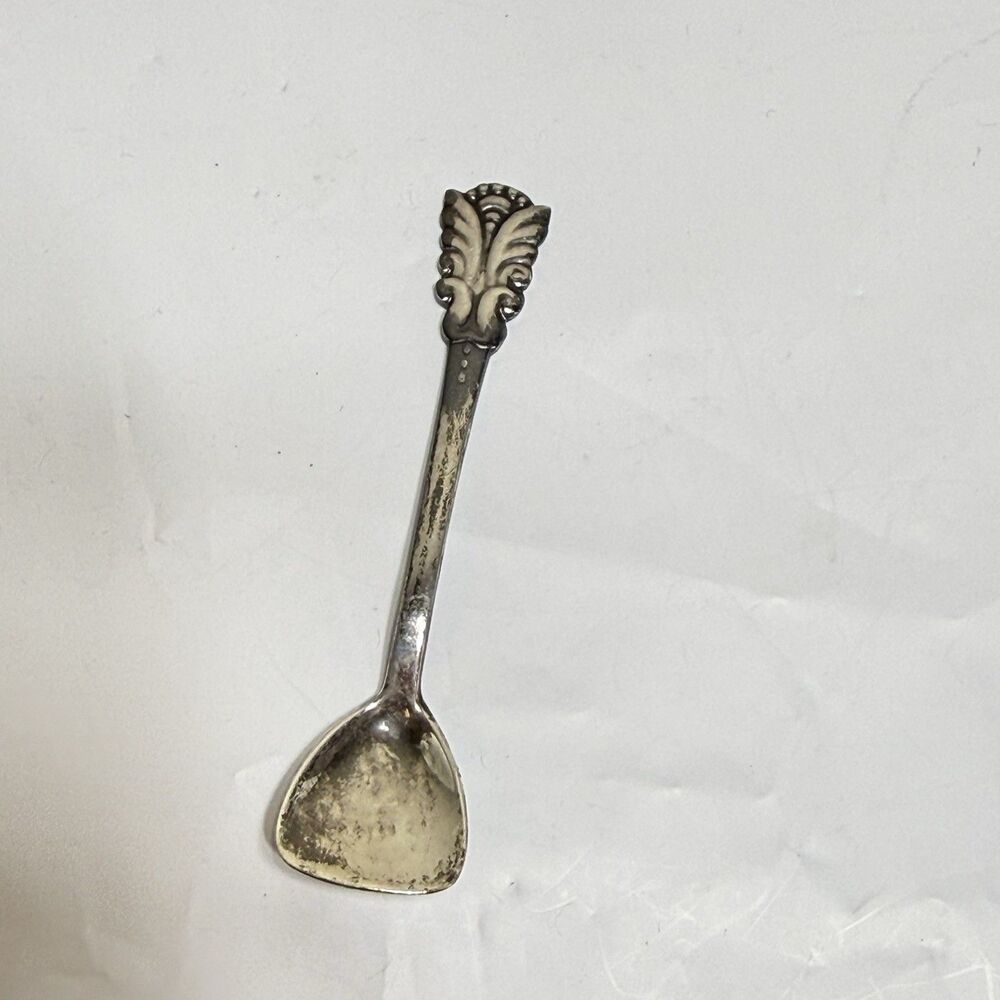 Silver Salt Spoon David-Andersen Norway Viking Norwegian Viking Boat Spoon Only - Picture 5 of 6